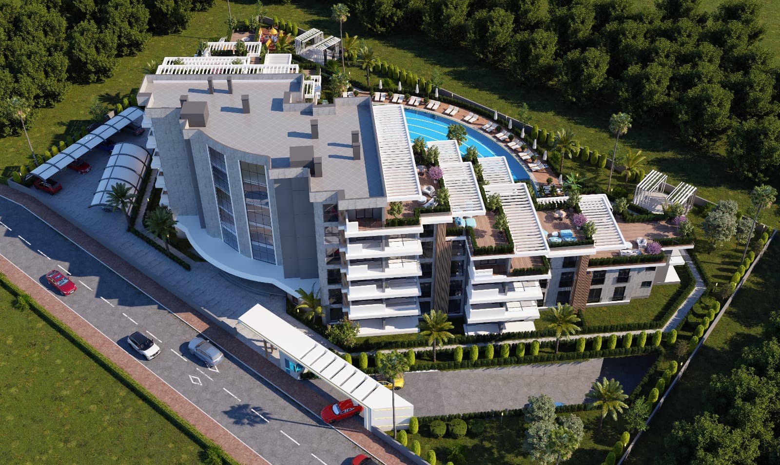 ES Pearl 2+1 Wohnung Rückseite