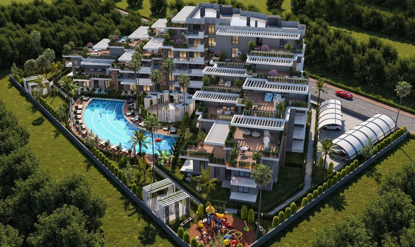 ES Pearl 1+1 Terrassenwohnung
