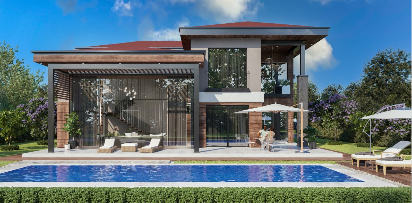The Golden Hill Villa | Exklusives Wohnen mit privatem Pool