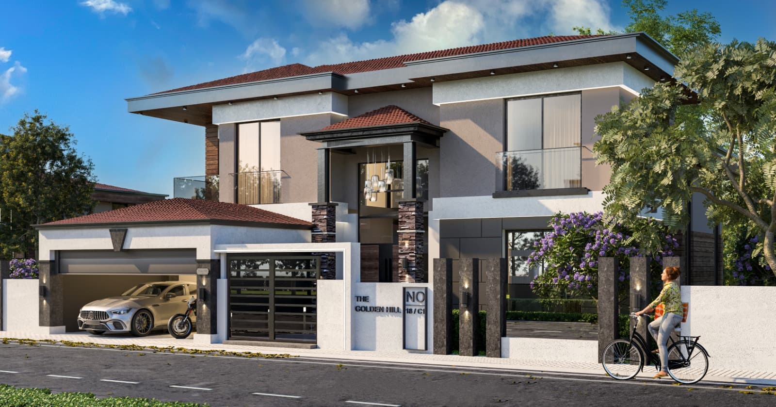 The Golden Hill Villa | Exklusives Wohnen mit privatem Pool