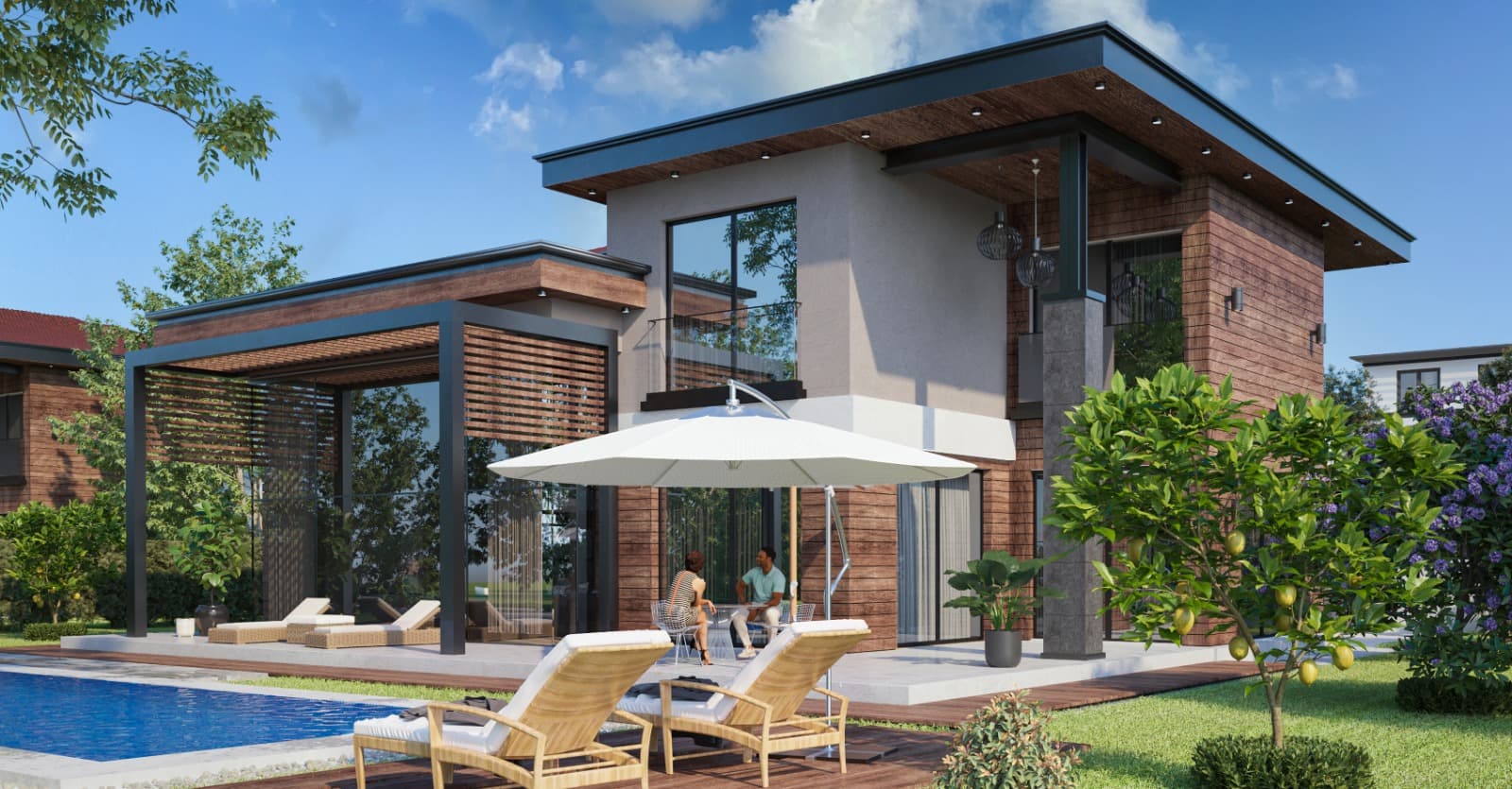 The Golden Hill Villa | Exklusives Wohnen mit privatem Pool